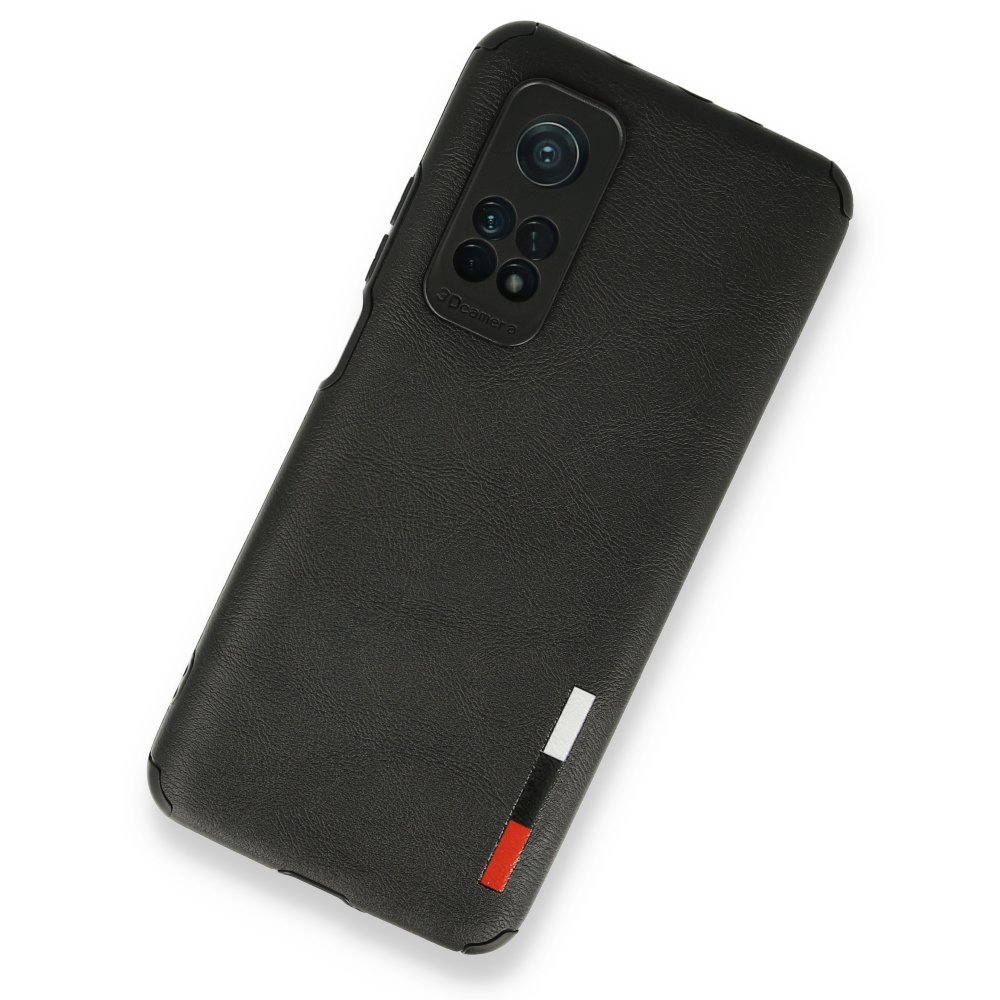  Xiaomi Mi 10T Kılıf Loop Deri Silikon - Siyah