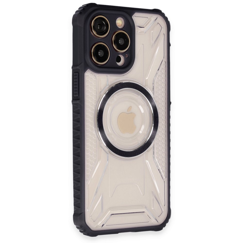 iPhone 13 Pro Max Kılıf Prag Magneticsafe Kapak - Siyah iPhone 13 Pro Max Kılıf Prag Magneticsafe Kapak - Siyah