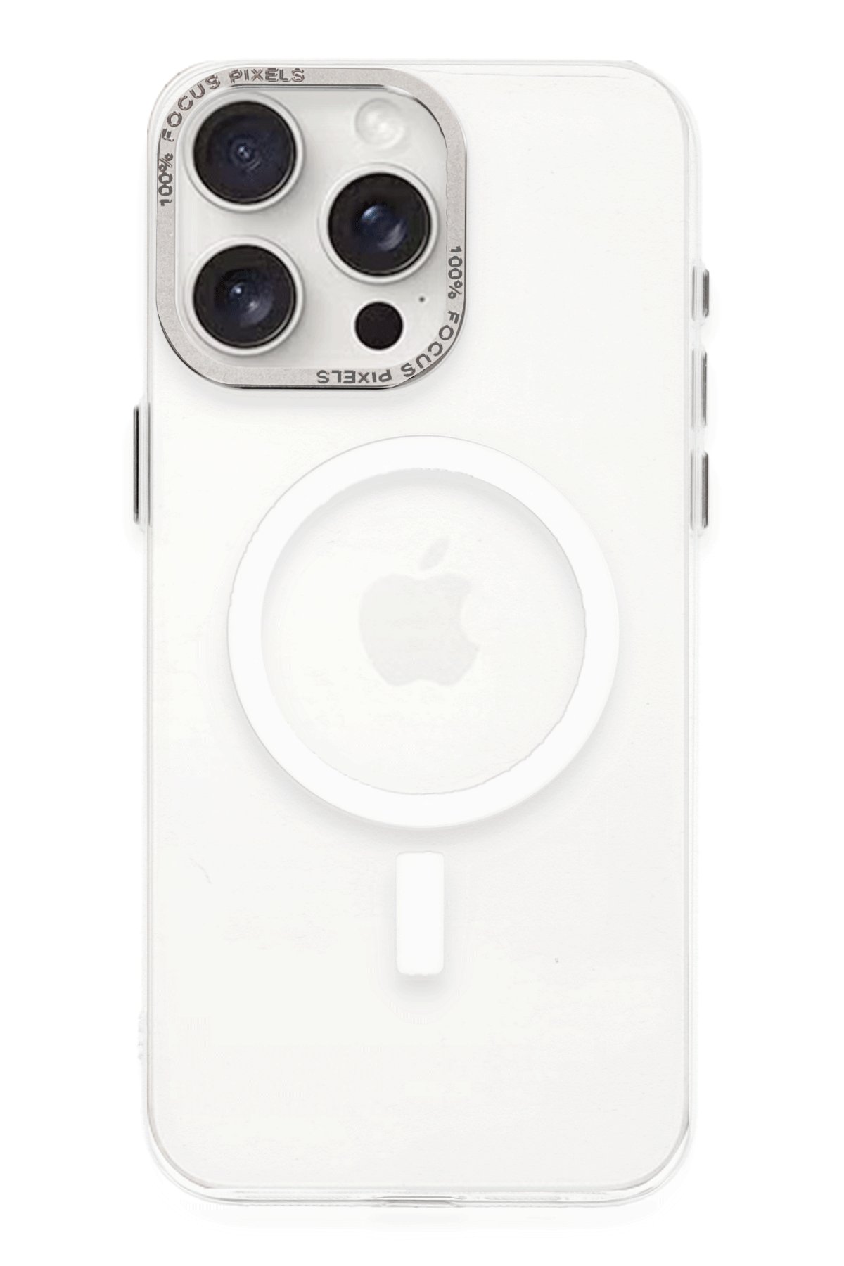 iPhone 15 Pro Kılıf Anka PC Magneticsafe Sert Metal Kapak - Şeffaf iPhone 15 Pro Kılıf Anka PC Magneticsafe Sert Metal Kapak - Şeffaf