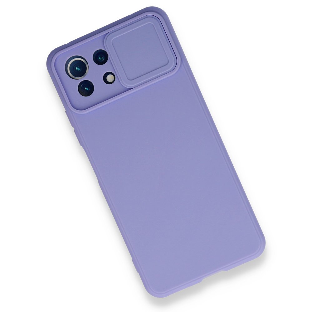Xiaomi Mİ 11 Lite Kılıf Color Lens Silikon - Mor  Xiaomi Mİ 11 Lite Kılıf Color Lens Silikon - Mor