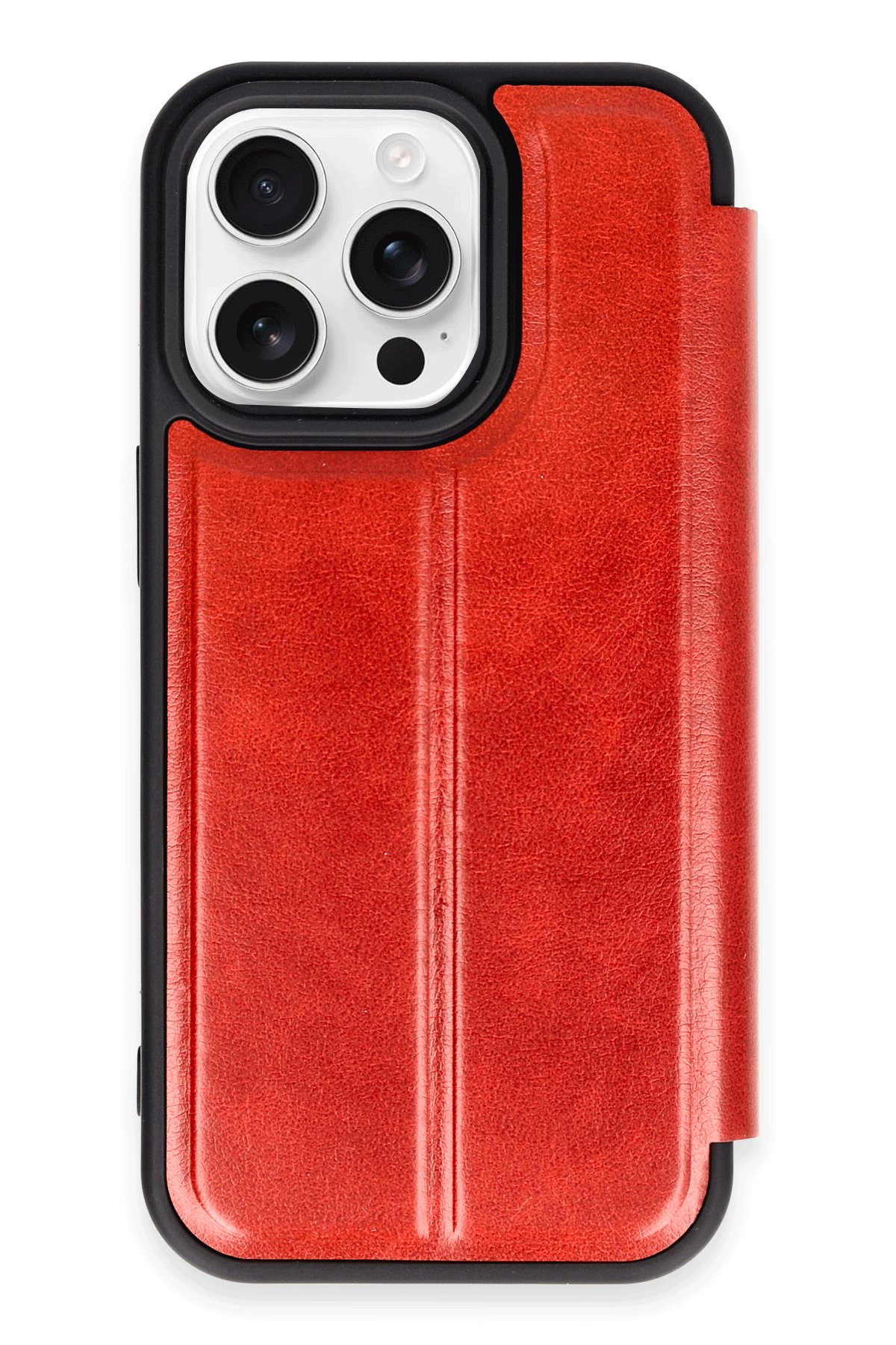  iPhone 14 Pro Max Kılıf Flip Cover - Kırmızı