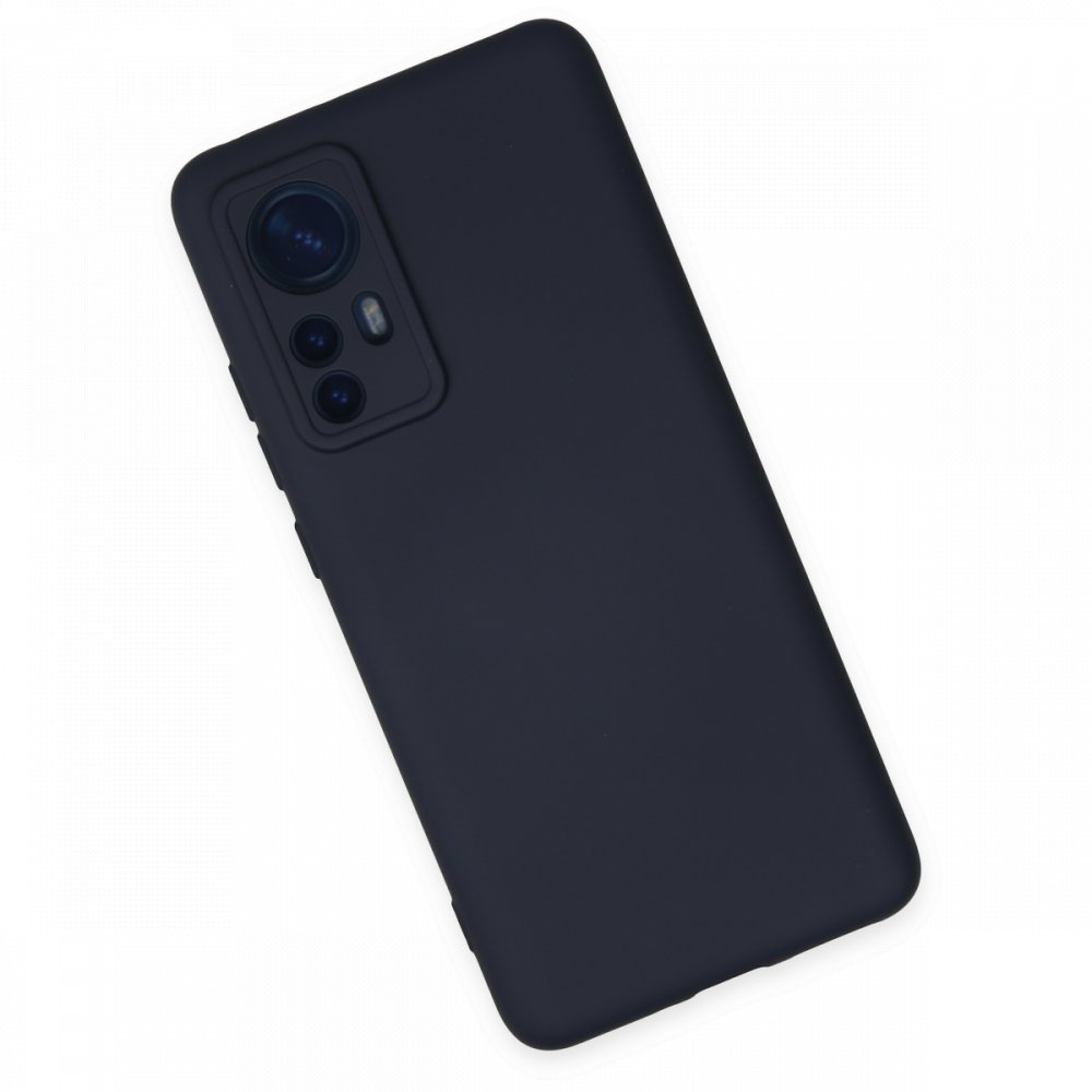Xiaomi Mi 12 Kılıf Nano içi Kadife Silikon - Lacivert Xiaomi Mi 12 Kılıf Nano içi Kadife Silikon - Lacivert