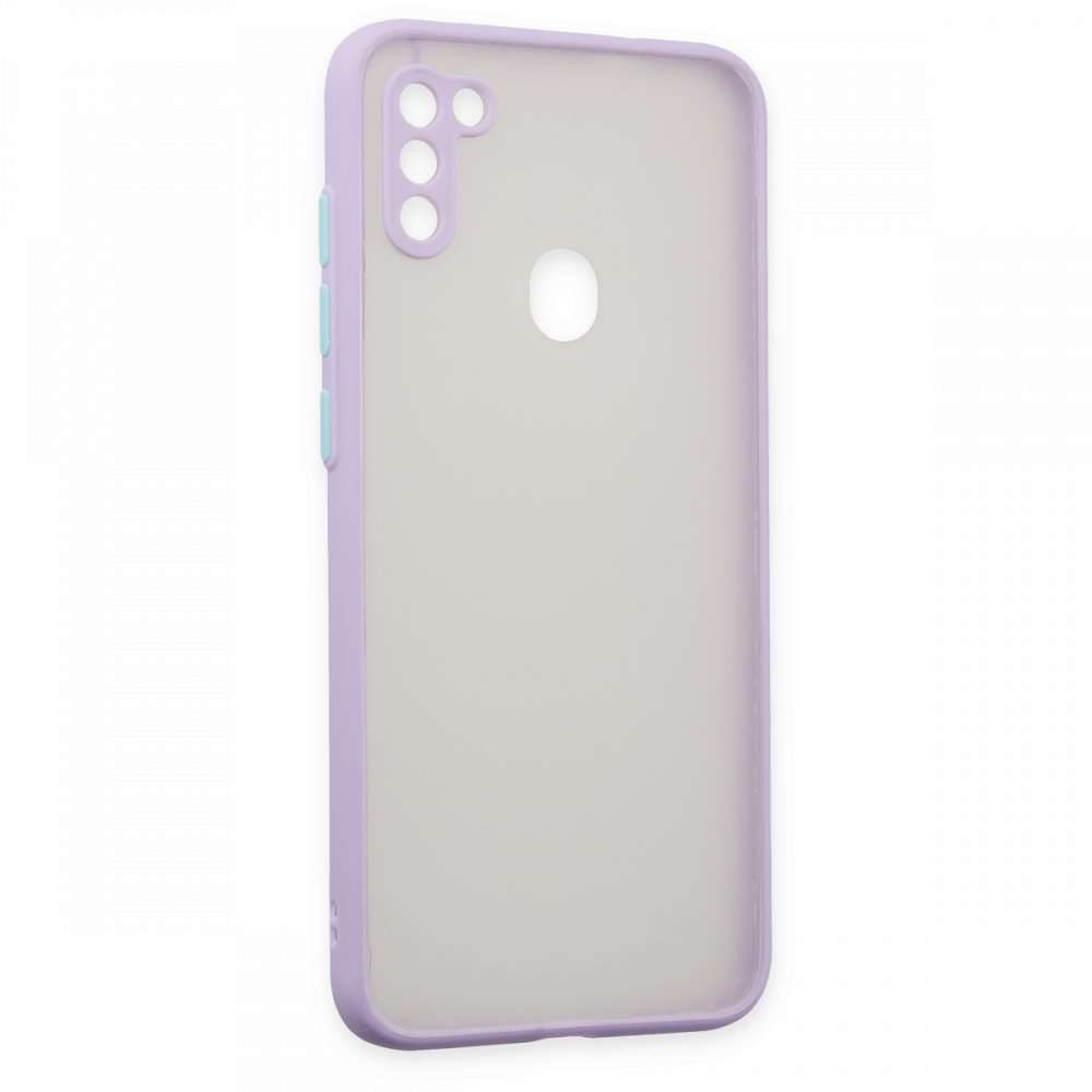  Samsung Galaxy M11 Kılıf Montreal Silikon Kapak - Mor