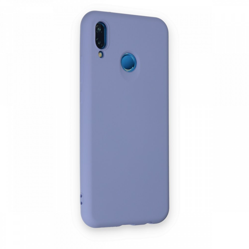 Huawei P20 Lite Kılıf Nano içi Kadife Silikon - Lila Huawei P20 Lite Kılıf Nano içi Kadife Silikon - Lila