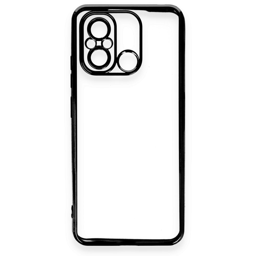 Redmi 12C Kılıf Razer Lensli Silikon - Siyah