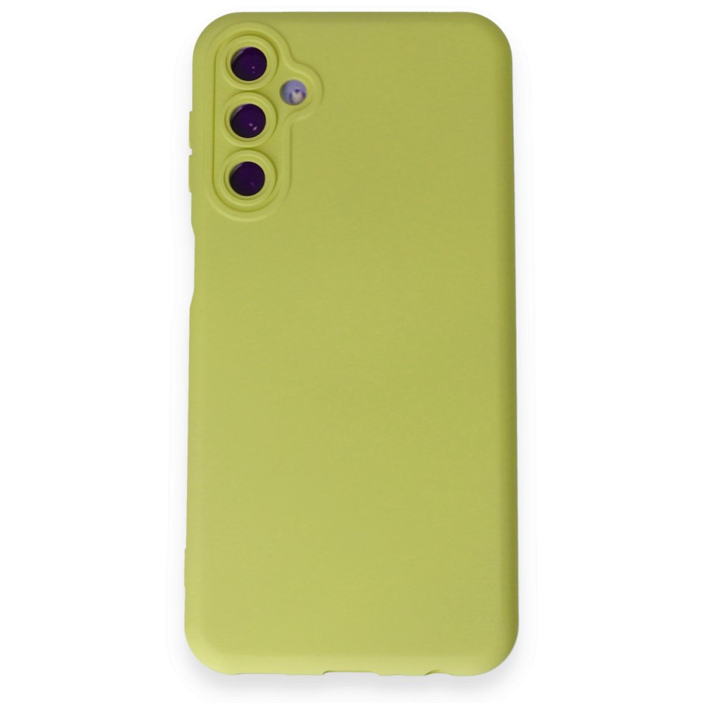  Samsung Galaxy M34 5G Kılıf Nano içi Kadife Silikon - Sarı