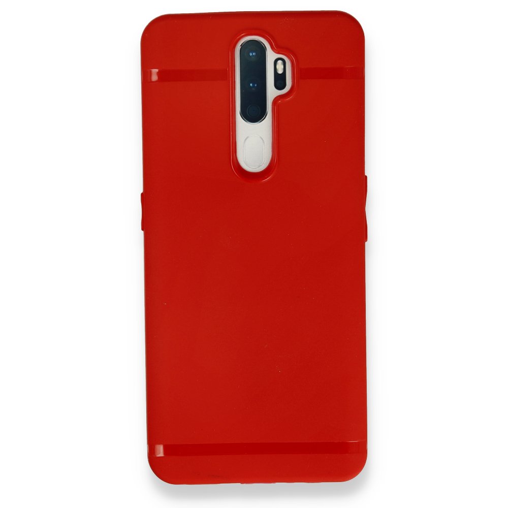 Oppo A5 2020 Kılıf First Silikon - Kırmızı Oppo A5 2020 Kılıf First Silikon - Kırmızı