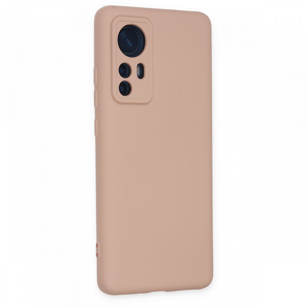  Xiaomi Mi 12 Kılıf Nano içi Kadife Silikon - Pudra