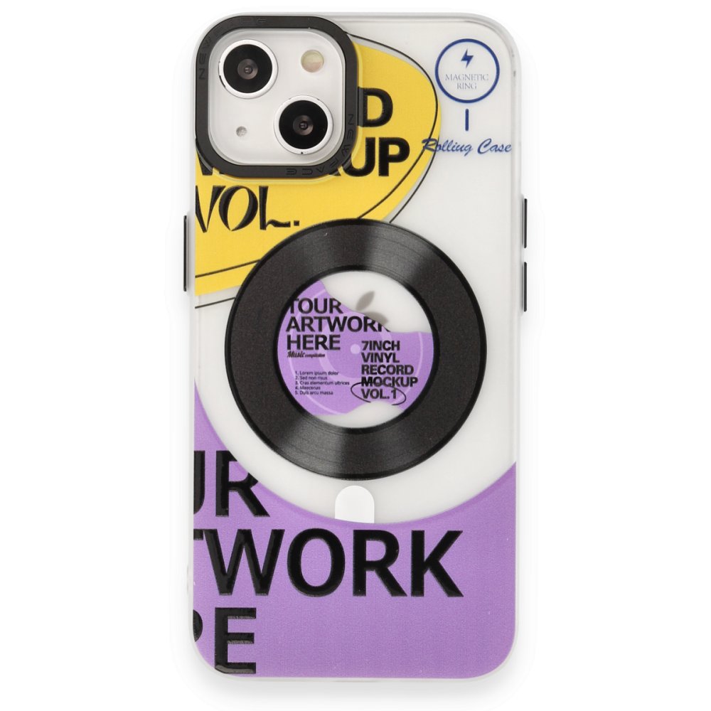  iPhone 14 Kılıf Apollo Magneticsafe Desenli Kapak - Apollo Şeffaf - 6