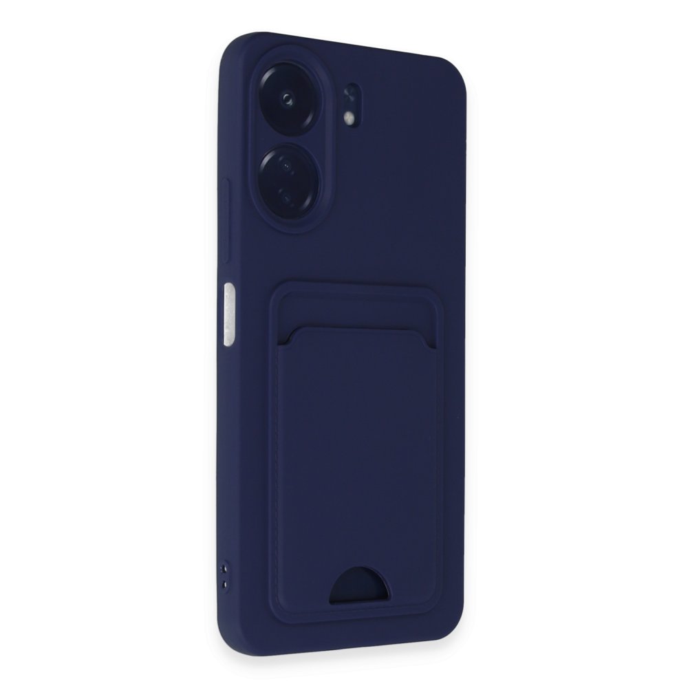 Redmi 13C Kılıf Kelvin Kartvizitli Silikon - Lacivert