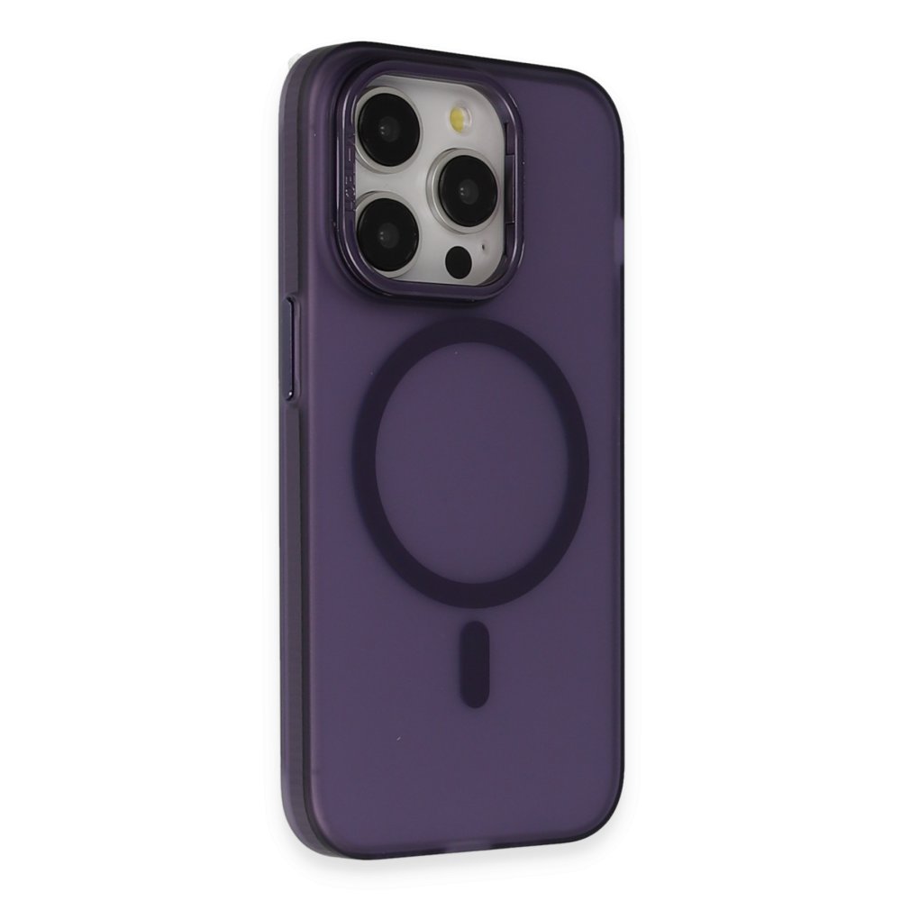 Joko iPhone 14 Pro Max Frost Standlı Magsafe Kapak - Derin Mor Joko iPhone 14 Pro Max Frost Standlı Magsafe Kapak - Derin Mor