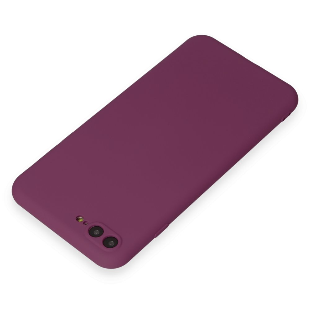  iPhone 8 Plus Kılıf First Silikon - Mürdüm