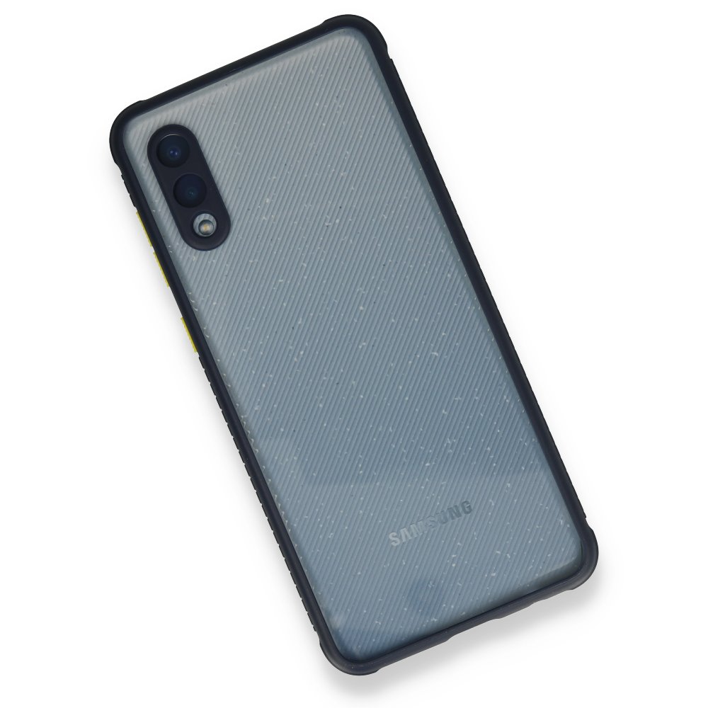 Samsung Galaxy A02 Kılıf Miami Şeffaf Silikon - Lacivert Samsung Galaxy A02 Kılıf Miami Şeffaf Silikon - Lacivert