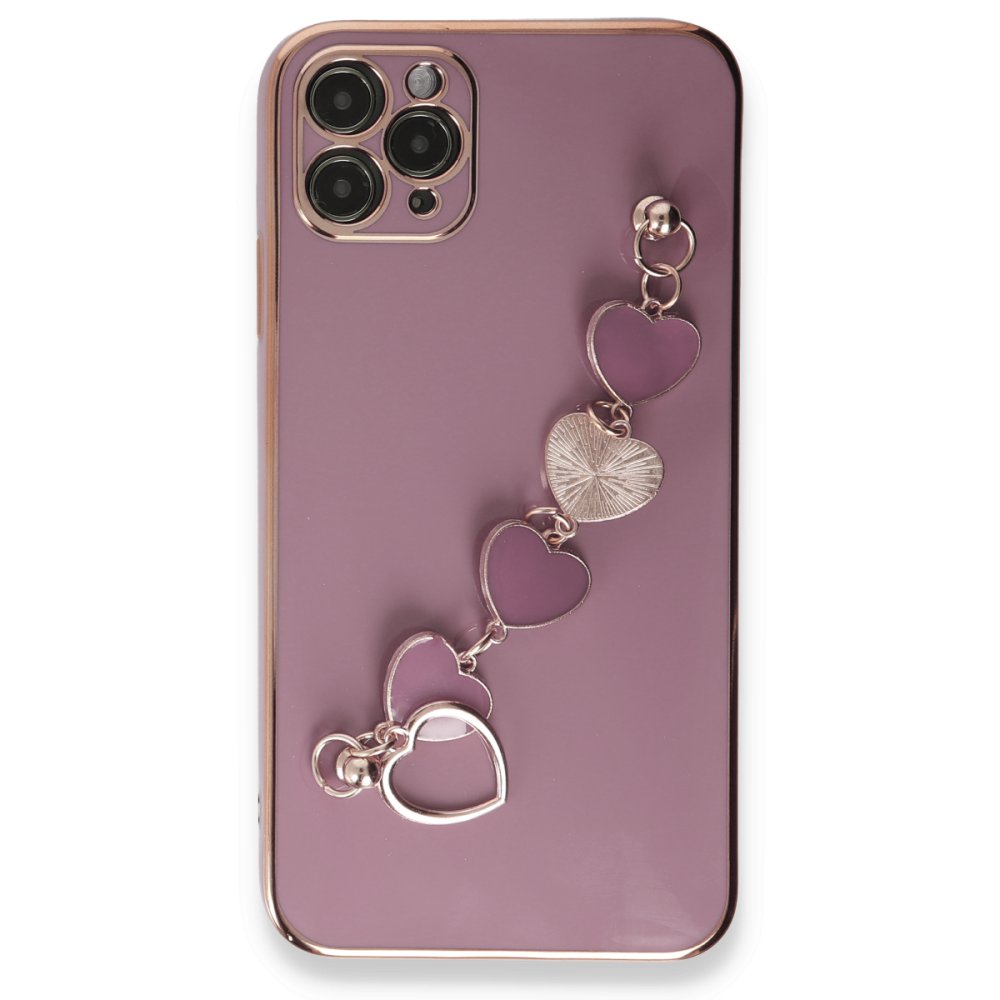iPhone 11 Pro Max Kılıf Esila Silikon - Mor iPhone 11 Pro Max Kılıf Esila Silikon - Mor
