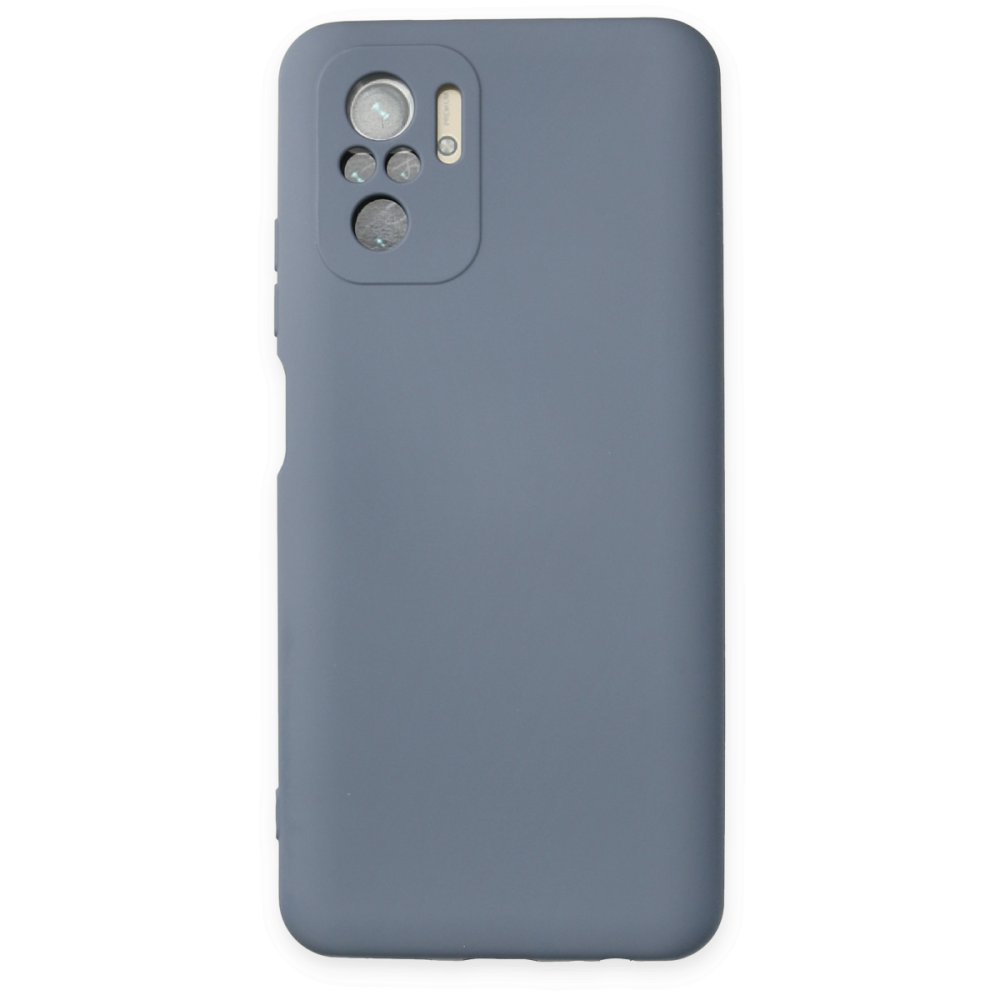  Xiaomi Poco M5s Kılıf Nano içi Kadife Silikon - Gri