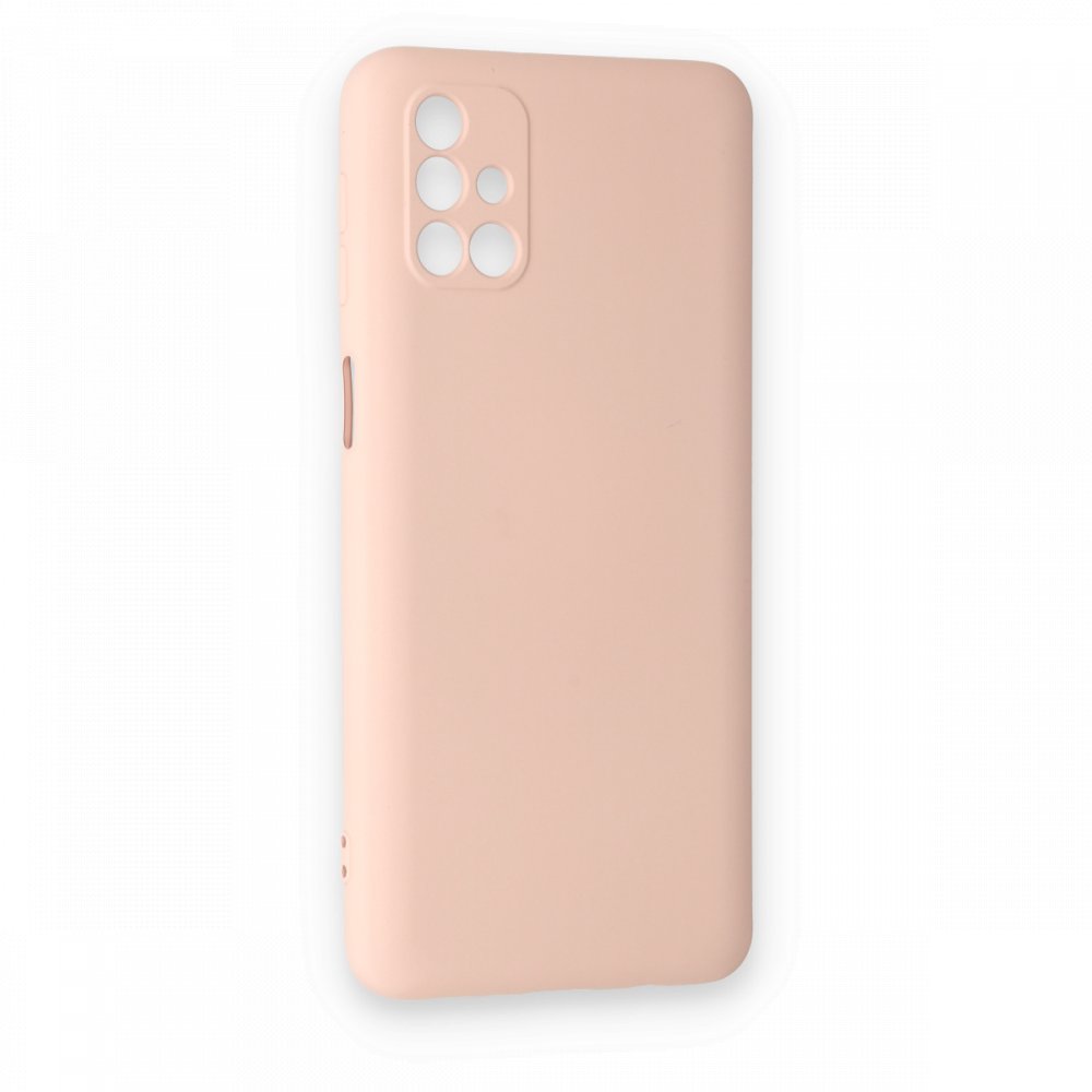 Samsung Galaxy M31S Kılıf Nano içi Kadife Silikon - Pudra Samsung Galaxy M31S Kılıf Nano içi Kadife Silikon - Pudra