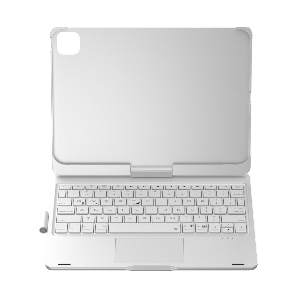 iPad Pro 11 (2024) F11 ATS Kılıf Magic Dönen Klavyeli Tablet Kılıf - Gümüş iPad Pro 11 (2024) F11 ATS Kılıf Magic Dönen Klavyeli Tablet Kılıf - Gümüş