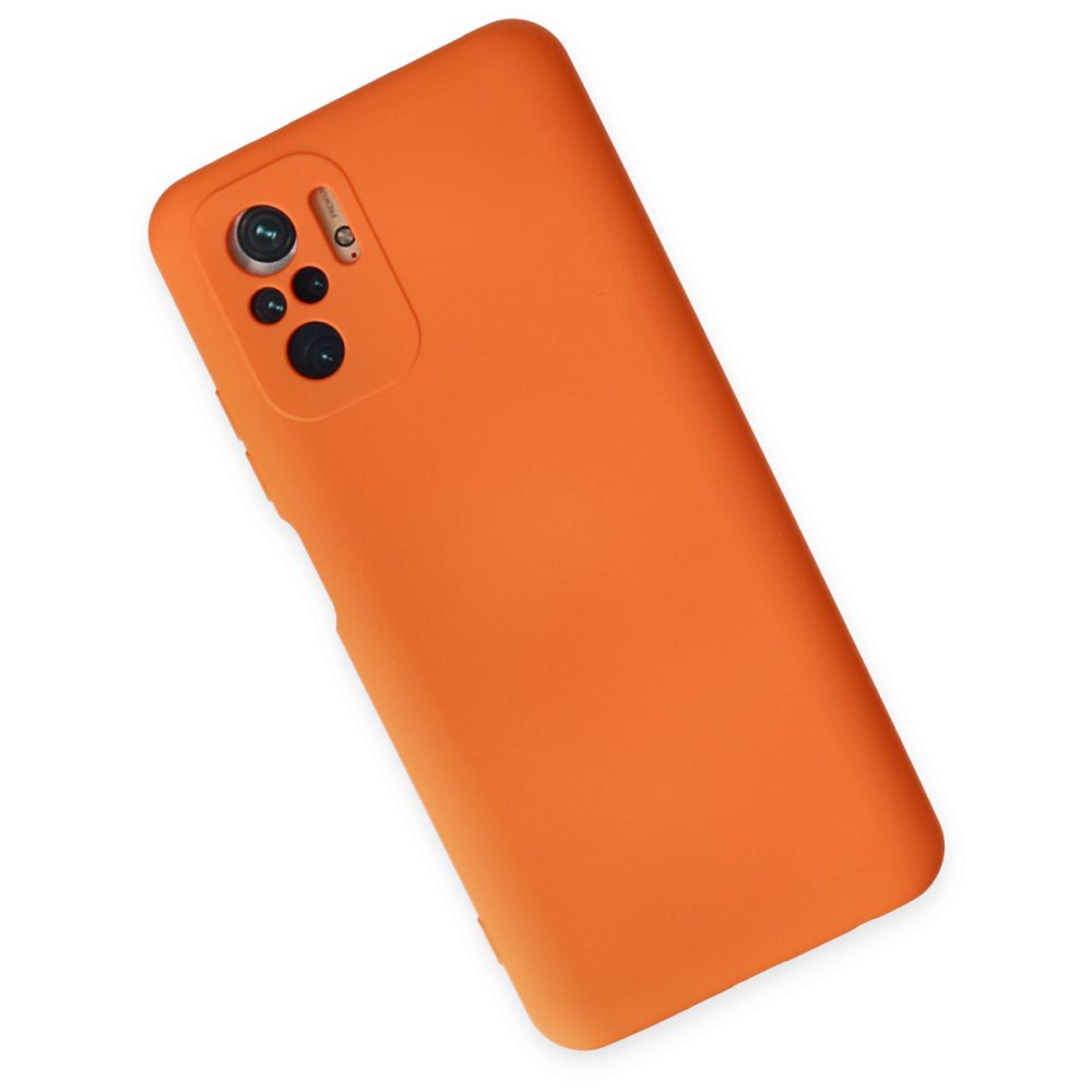 Xiaomi Poco M5s Kılıf Nano içi Kadife Silikon - Turuncu  Xiaomi Poco M5s Kılıf Nano içi Kadife Silikon - Turuncu