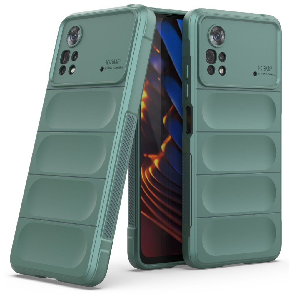 Xiaomi Poco X4 Pro 5G Kılıf Optimum Silikon - Koyu Yeşil