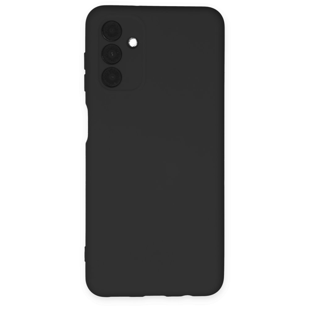  Samsung Galaxy A04S Kılıf Nano içi Kadife Silikon - Siyah