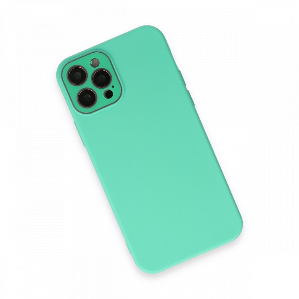  iPhone 12 Pro Kılıf Lansman Glass Kapak - Turkuaz