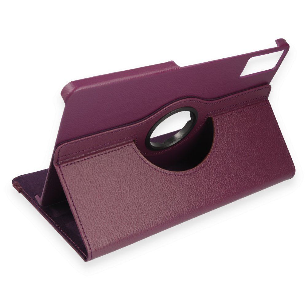 Xiaomi Pad 6 Kılıf 360 Tablet Deri Kılıf - Mürdüm Xiaomi Pad 6 Kılıf 360 Tablet Deri Kılıf - Mürdüm