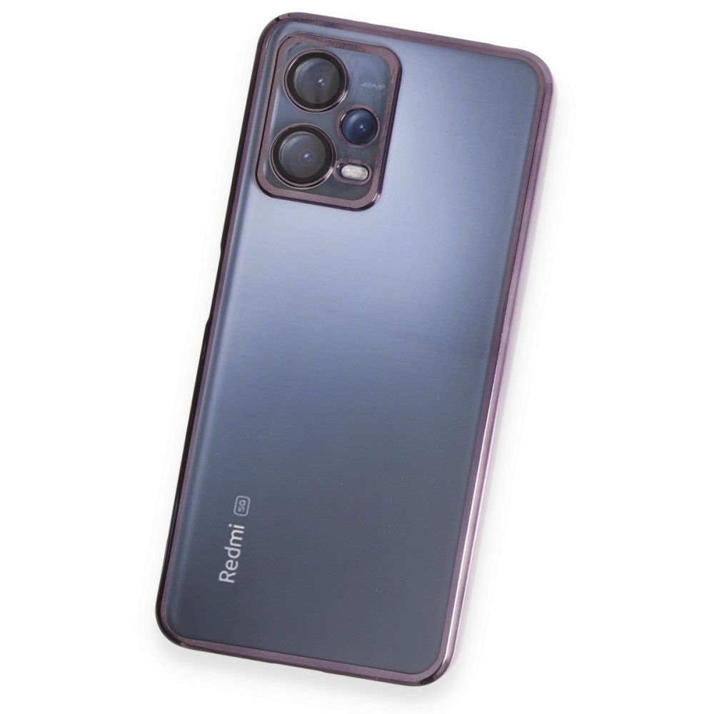 Redmi Note 12 5G Kılıf Razer Lensli Silikon - Mor