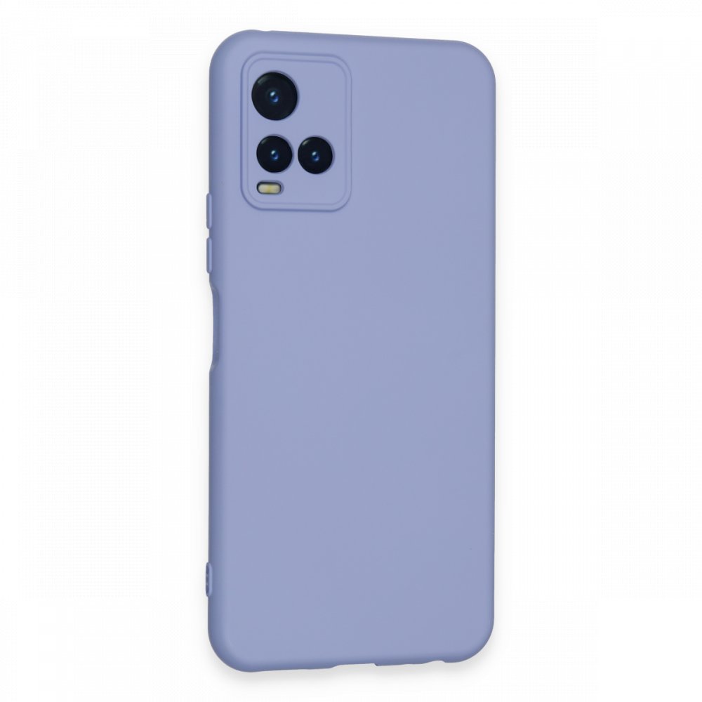  Vivo Y21S Kılıf Nano içi Kadife Silikon - Lila