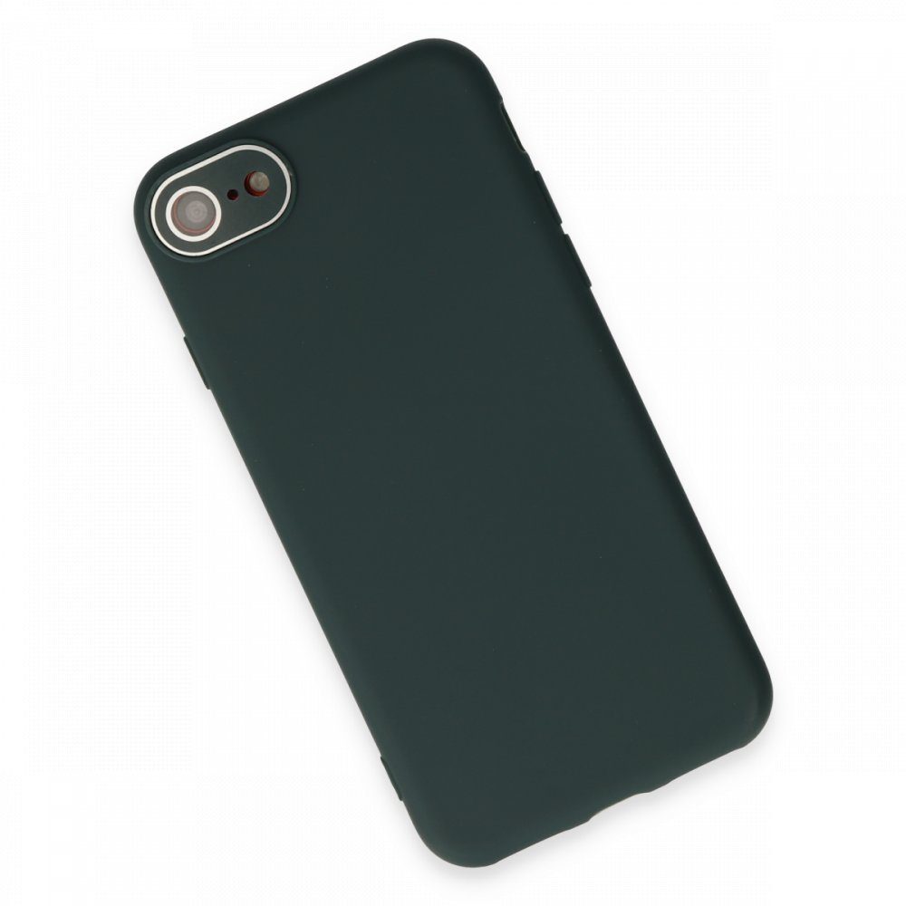 iPhone 7 Kılıf Lansman Glass Kapak - Koyu Yeşil iPhone 7 Kılıf Lansman Glass Kapak - Koyu Yeşil