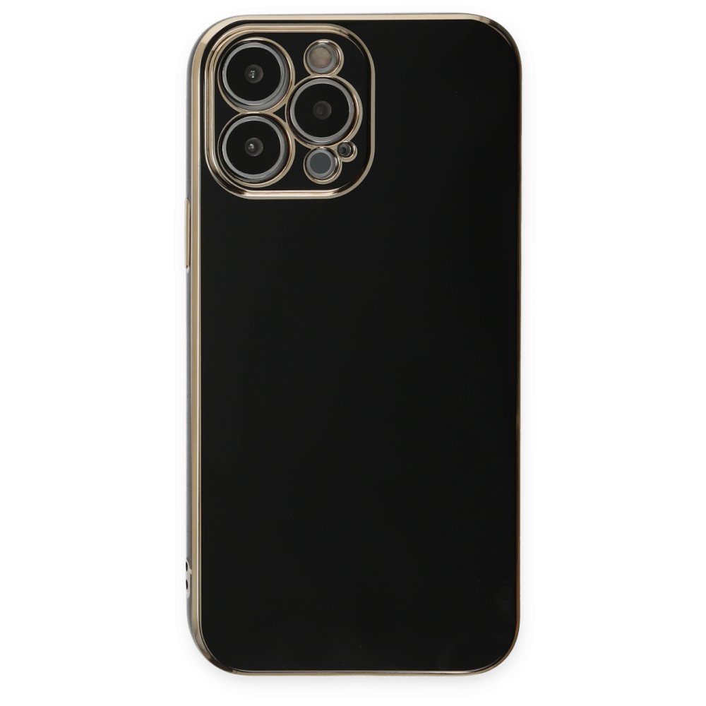  iPhone 14 Pro Max Kılıf Volet Silikon - Siyah