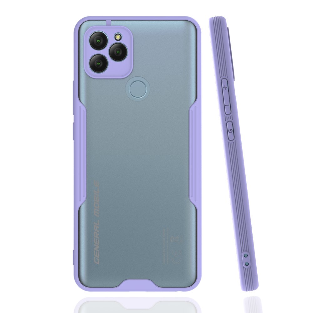  General Mobile GM 21 Kılıf Platin Silikon - Lila