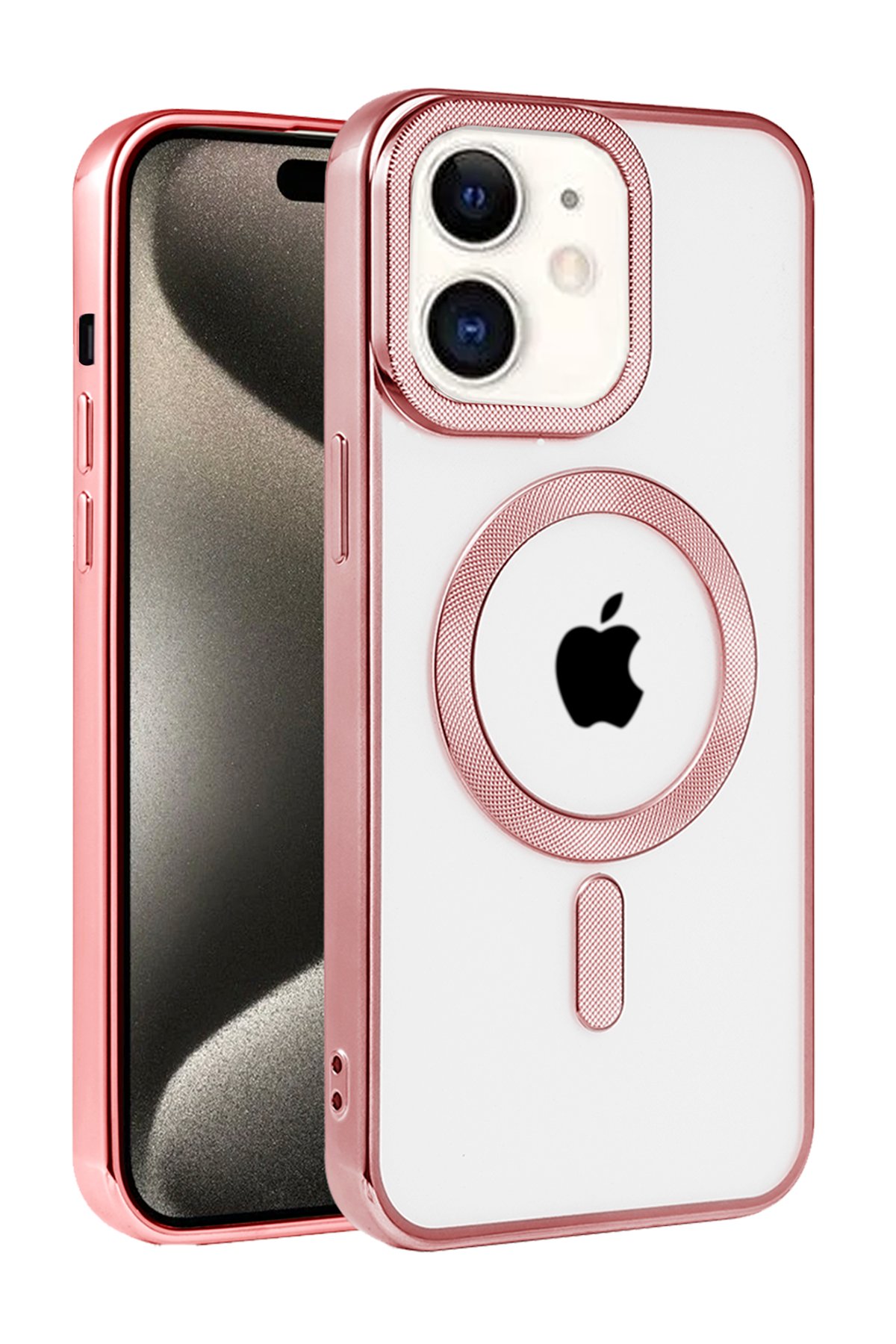  iPhone 11 Kılıf Kronos Magsafe Kapak - Rose Gold