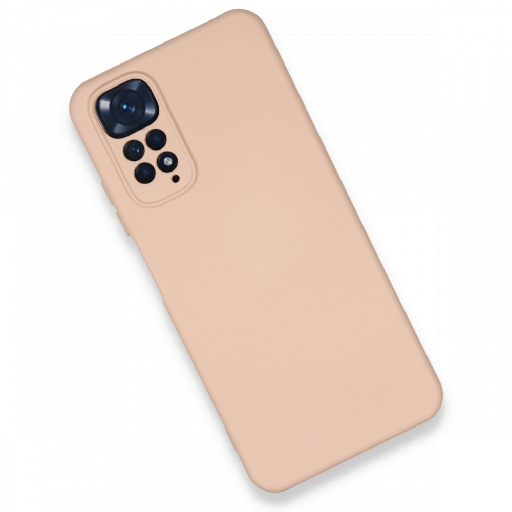 Redmi Note 11S Kılıf Nano içi Kadife Silikon - Pudra Redmi Note 11S Kılıf Nano içi Kadife Silikon - Pudra