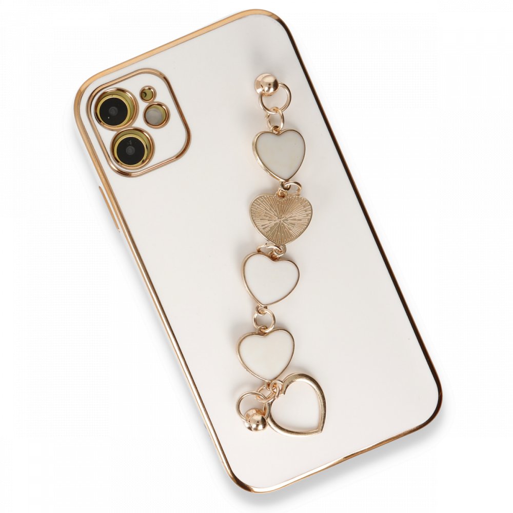  iPhone 12 Kılıf Esila Silikon - Beyaz