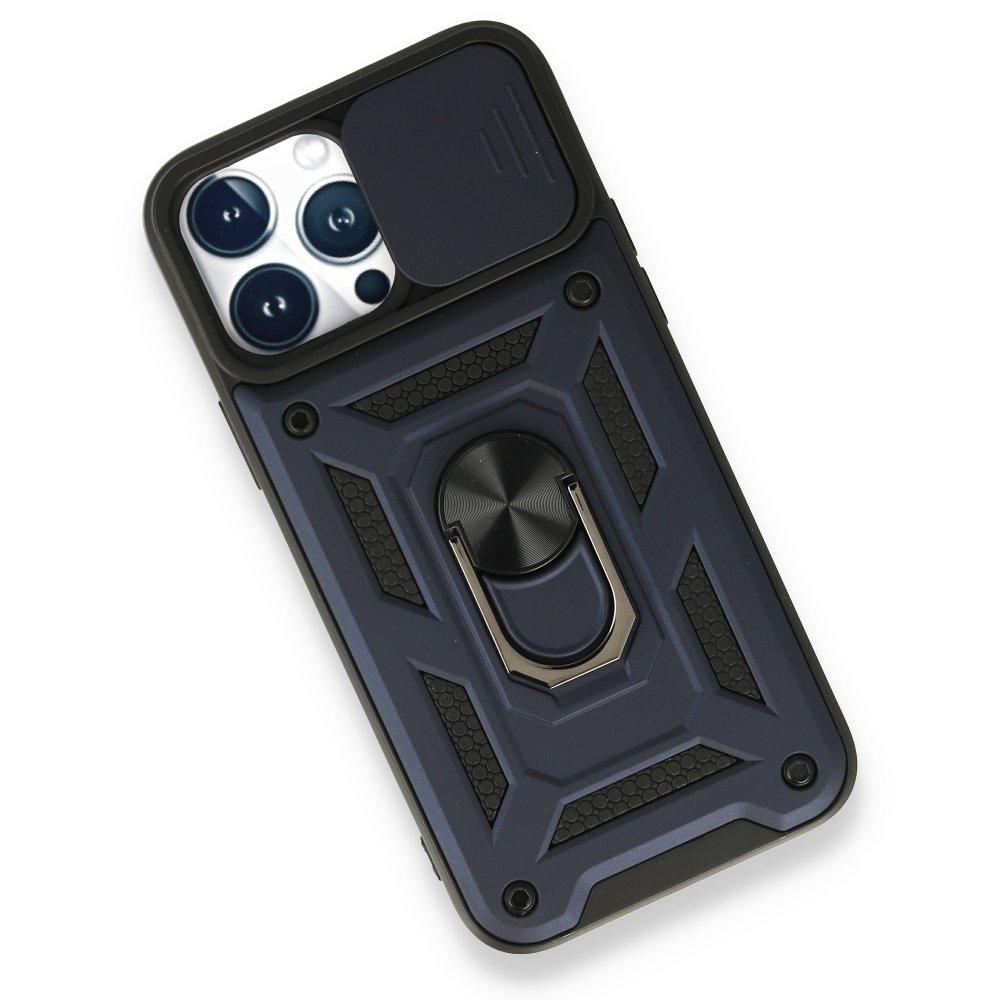 iPhone 13 Pro Kılıf Pars Lens Yüzüklü Silikon - Lacivert iPhone 13 Pro Kılıf Pars Lens Yüzüklü Silikon - Lacivert