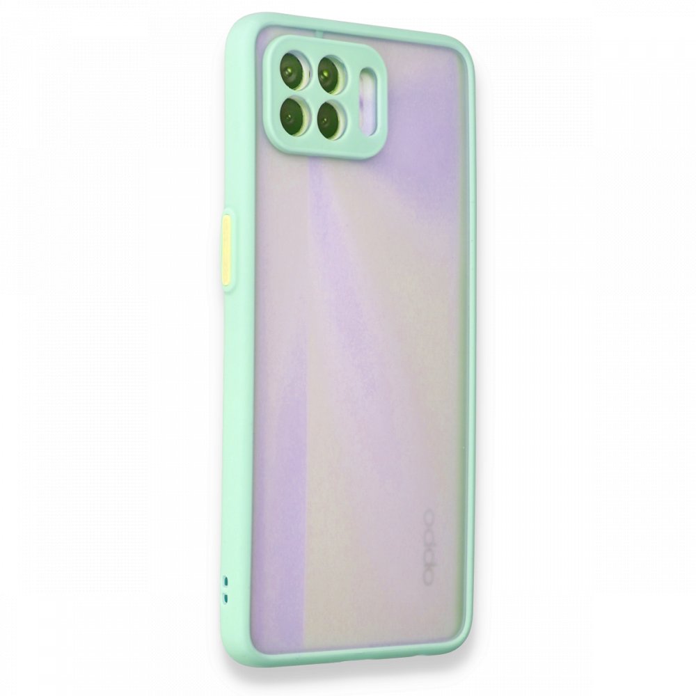 Oppo Reno 4 Lite Kılıf Montreal Silikon Kapak - Turkuaz Oppo Reno 4 Lite Kılıf Montreal Silikon Kapak - Turkuaz