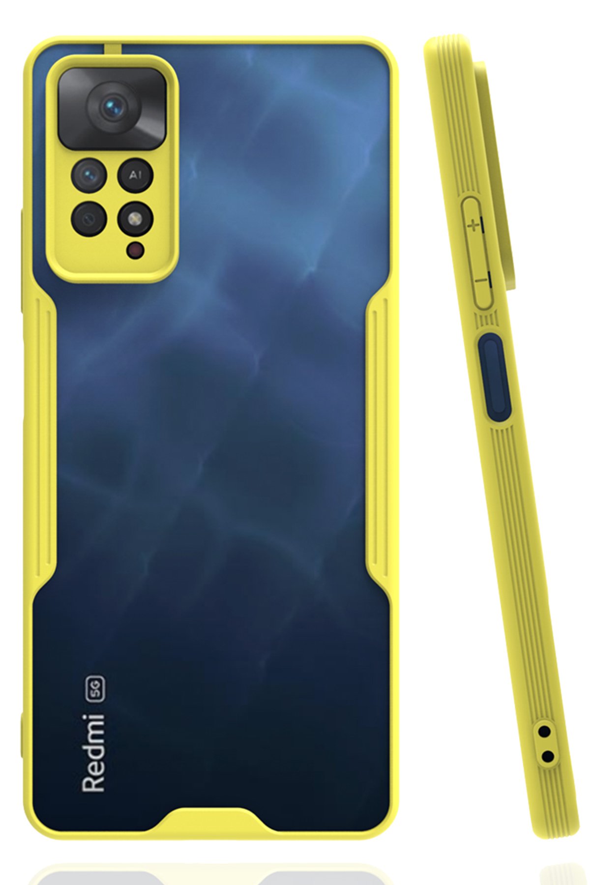 Redmi Note 11 Pro Kılıf Platin Silikon - Sarı Redmi Note 11 Pro Kılıf Platin Silikon - Sarı