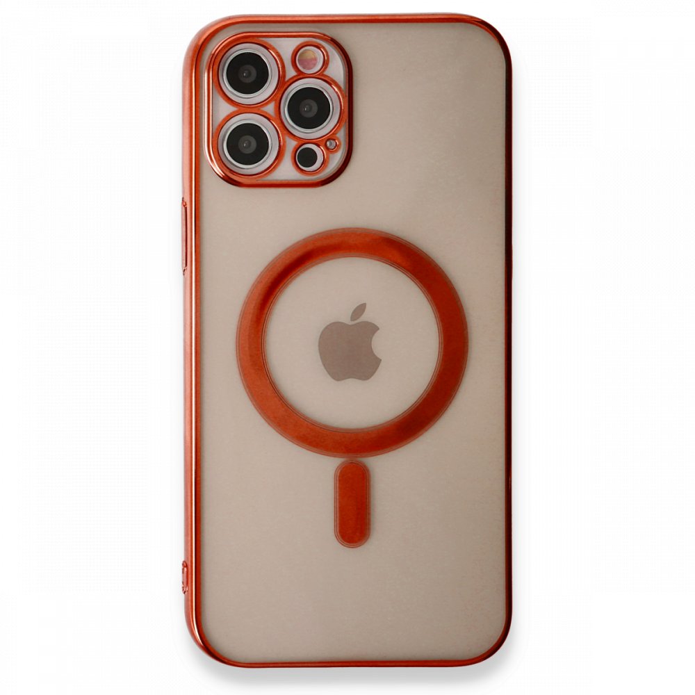 iPhone 12 Pro Kılıf Magneticsafe Lazer Silikon - Kırmızı iPhone 12 Pro Kılıf Magneticsafe Lazer Silikon - Kırmızı