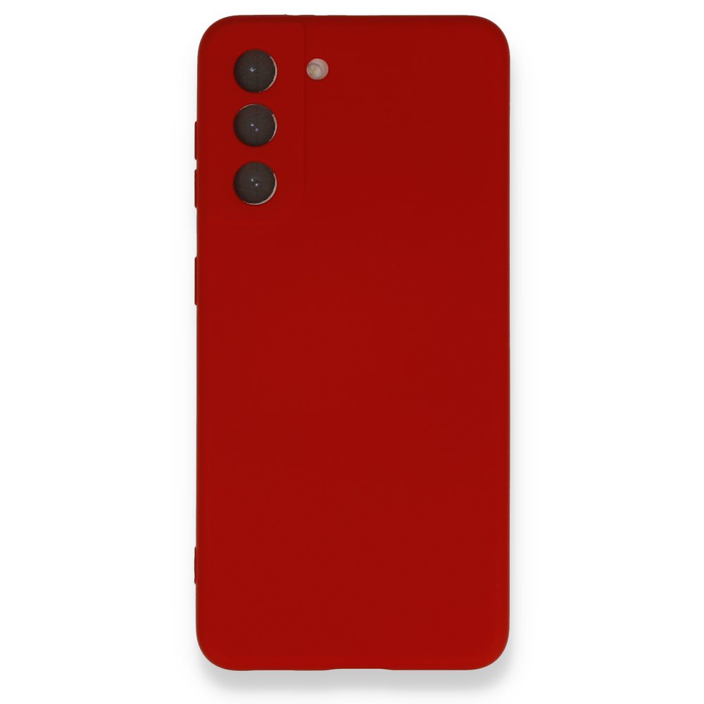  Samsung Galaxy S21 FE Kılıf Nano içi Kadife Silikon - Kırmızı