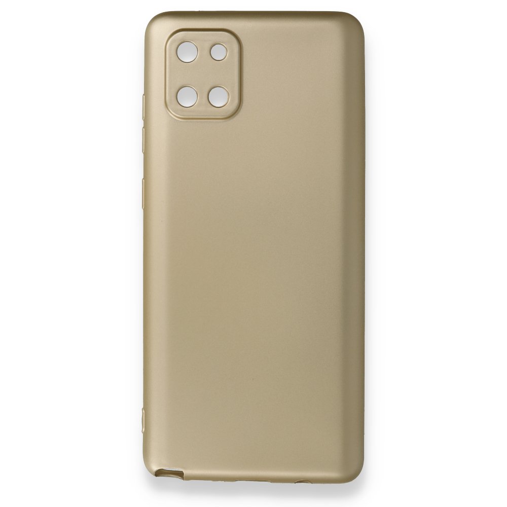  Samsung Galaxy A81 / Note 10 Lite Kılıf First Silikon - Gold