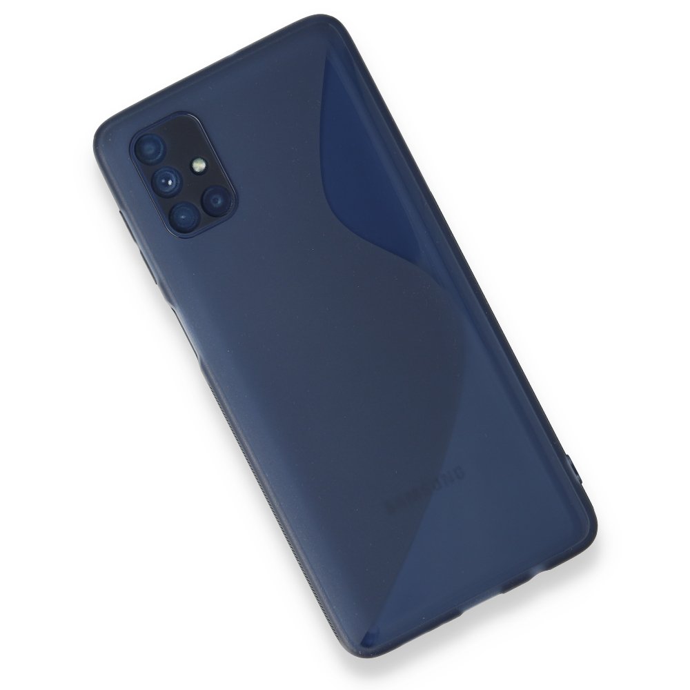 Samsung Galaxy M51 Kılıf S Silikon - Mavi Samsung Galaxy M51 Kılıf S Silikon - Mavi