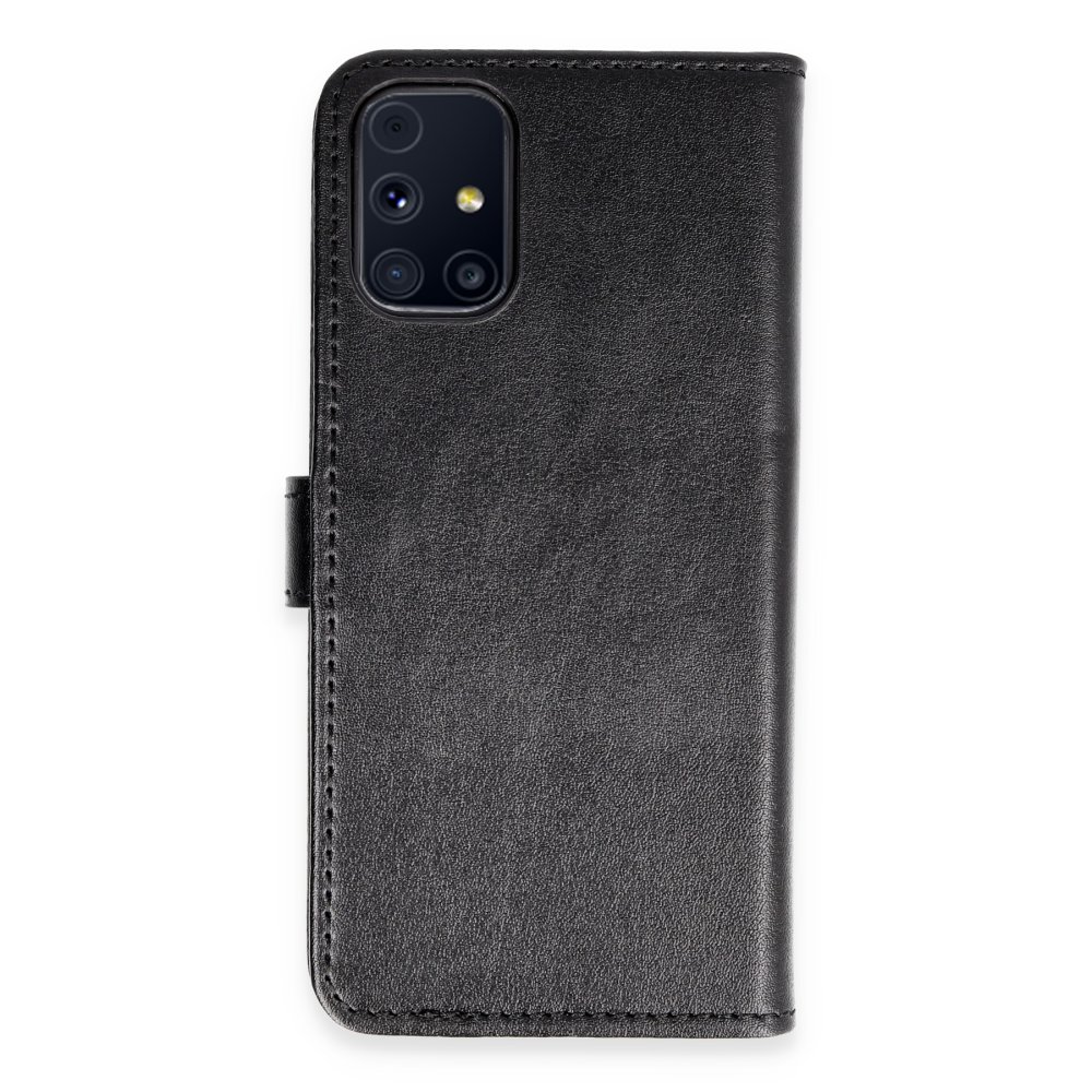 Samsung Galaxy M31S Kılıf Trend S Plus Kapaklı Kılıf - Siyah Samsung Galaxy M31S Kılıf Trend S Plus Kapaklı Kılıf - Siyah