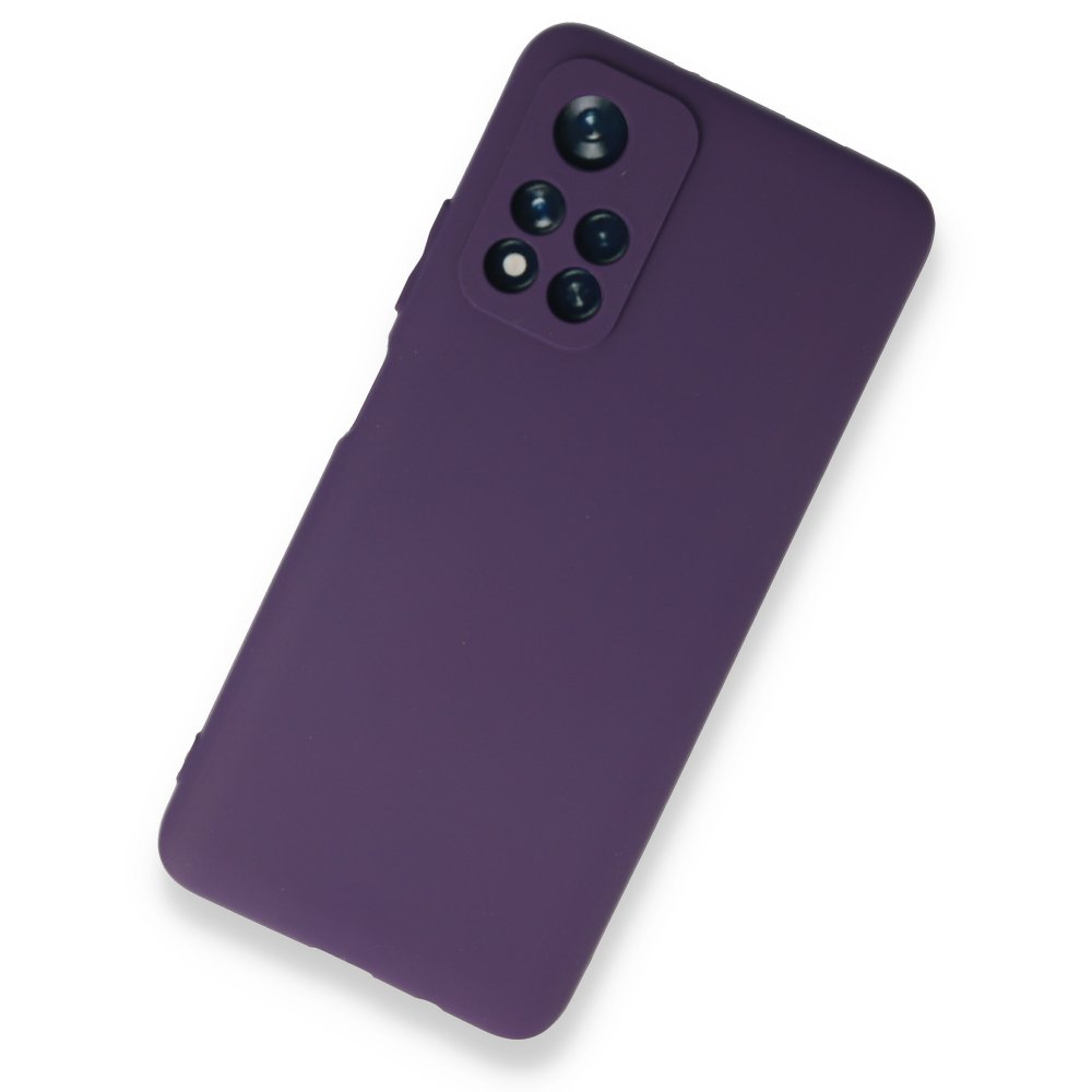  Xiaomi Poco M4 Pro 5G Kılıf First Silikon - Mor