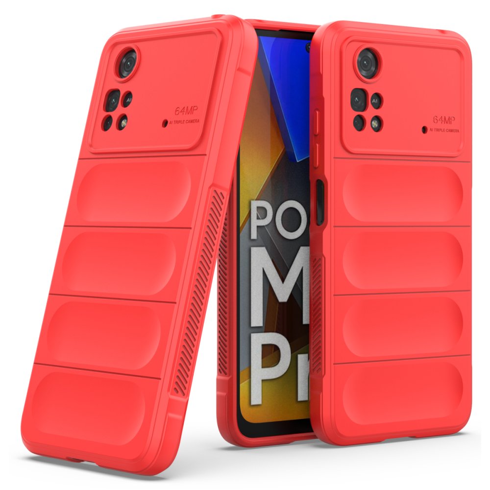 Xiaomi Poco M4 Pro 4G Kılıf Optimum Silikon - Kırmızı Xiaomi Poco M4 Pro 4G Kılıf Optimum Silikon - Kırmızı