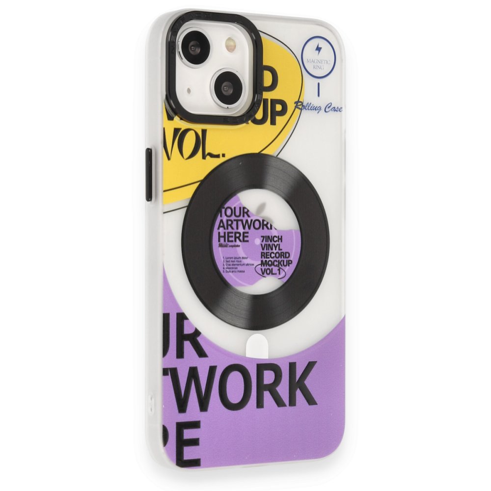  iPhone 14 Kılıf Apollo Magneticsafe Desenli Kapak - Apollo Şeffaf - 6