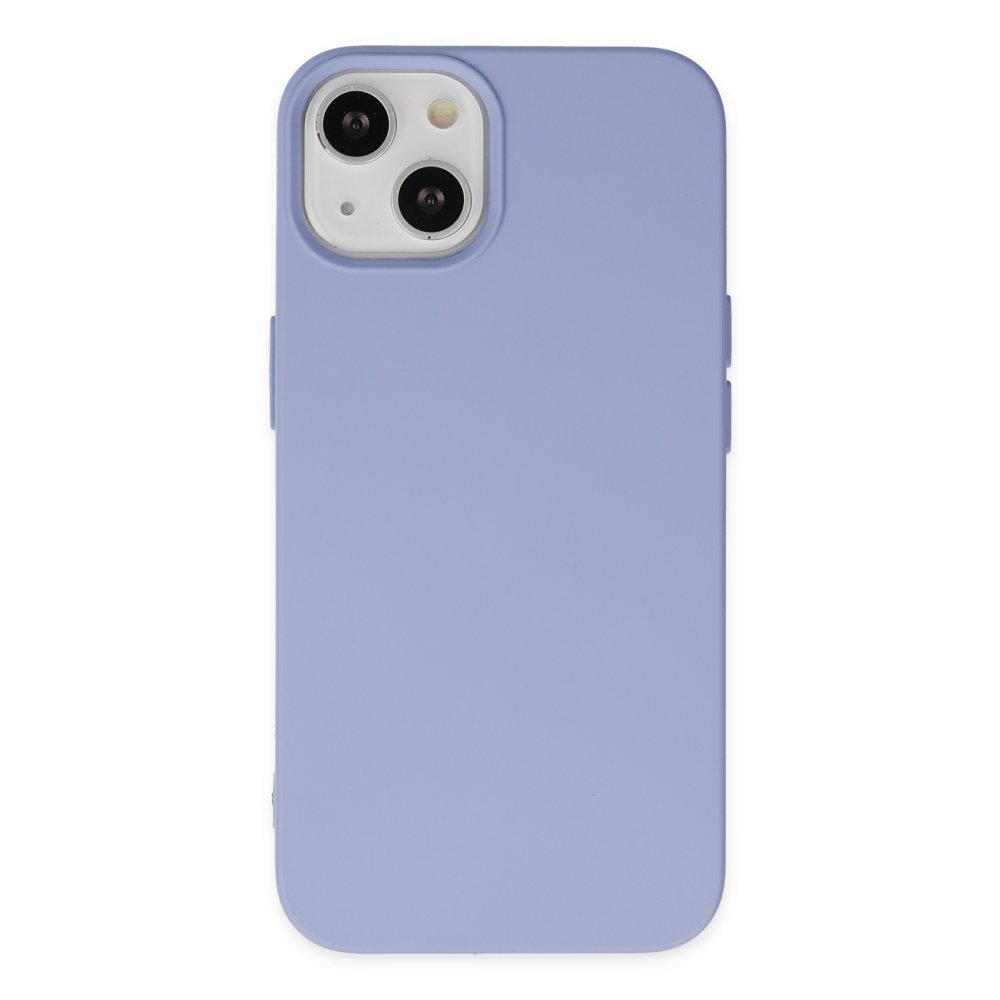 iPhone 14 Plus Kılıf Nano içi Kadife Silikon - Lila  iPhone 14 Plus Kılıf Nano içi Kadife Silikon - Lila