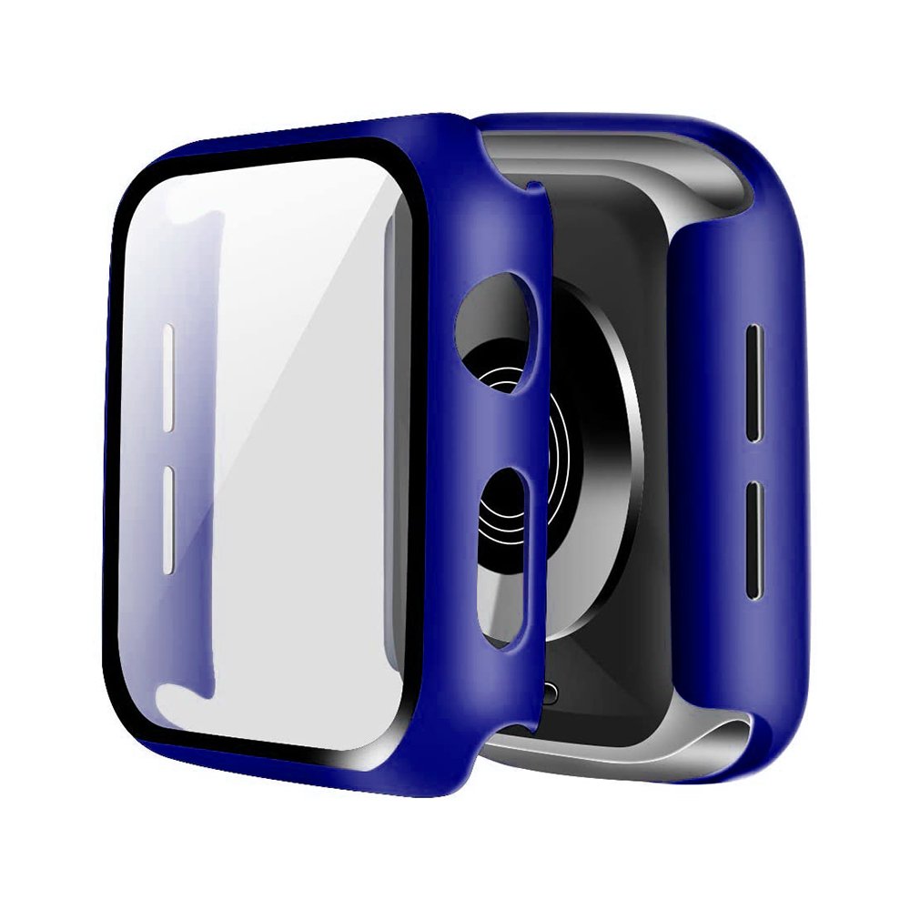  Apple Watch 38mm Camlı Kasa Ekran Koruyucu - Lacivert