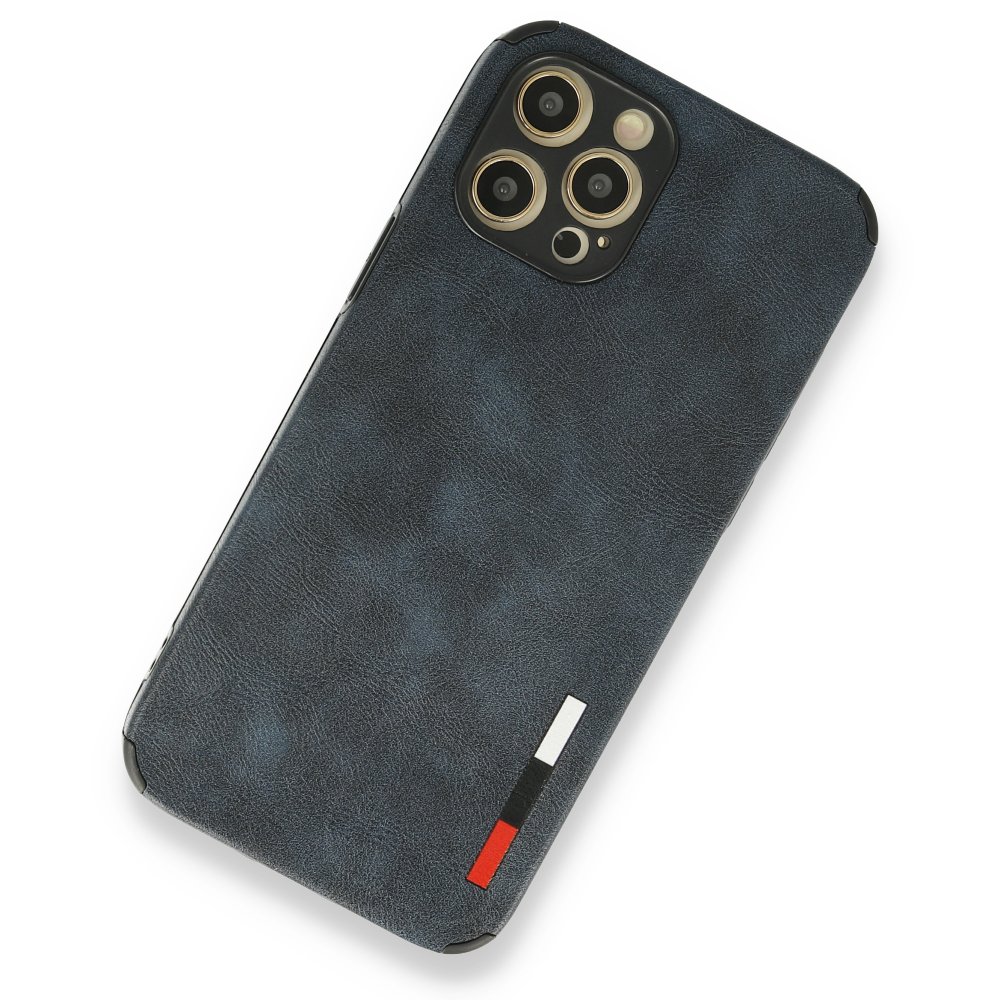  iPhone 12 Pro Kılıf Loop Deri Silikon - Lacivert