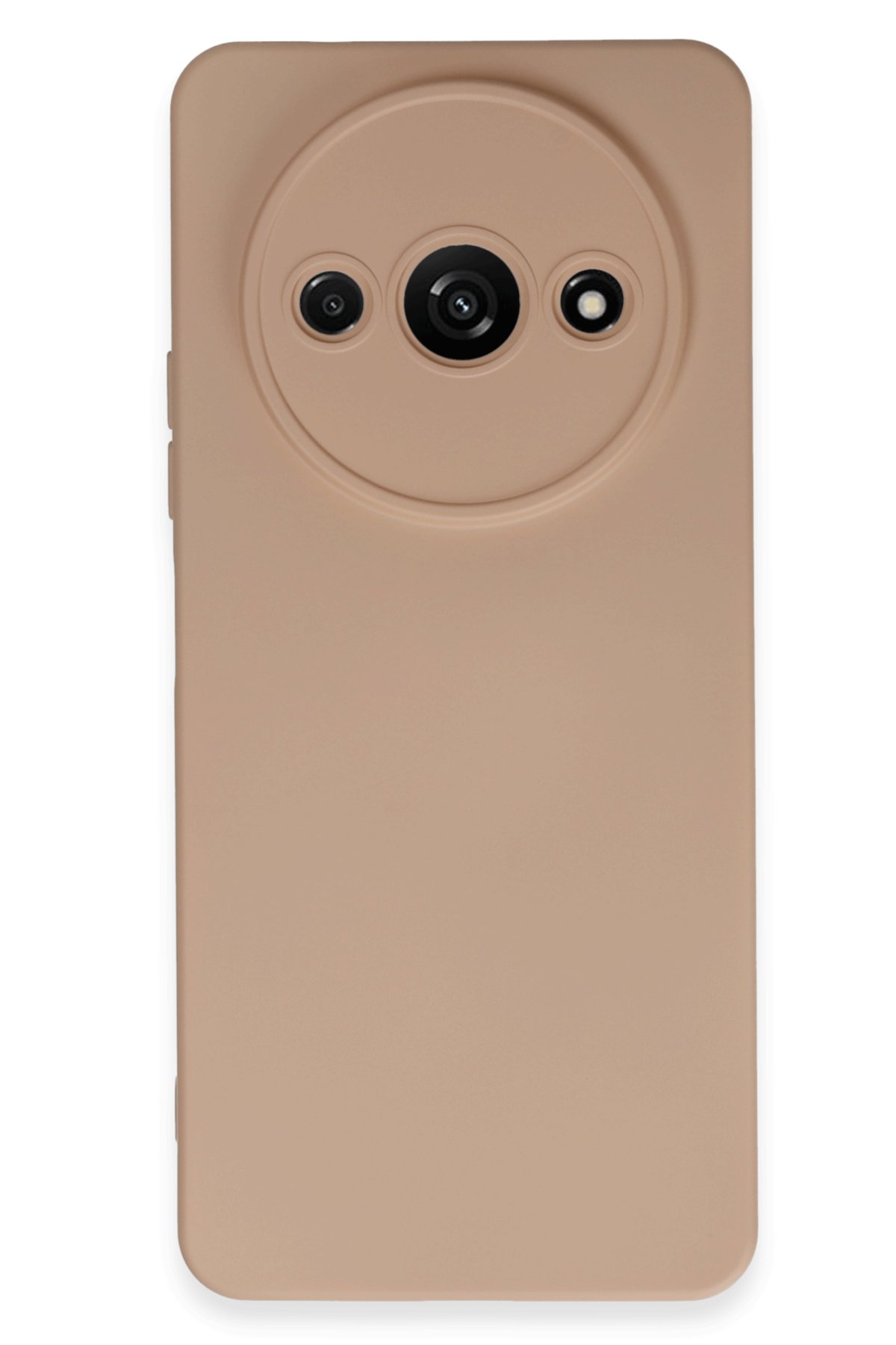 Redmi A3 4G Kılıf Nano içi Kadife Silikon - Pudra