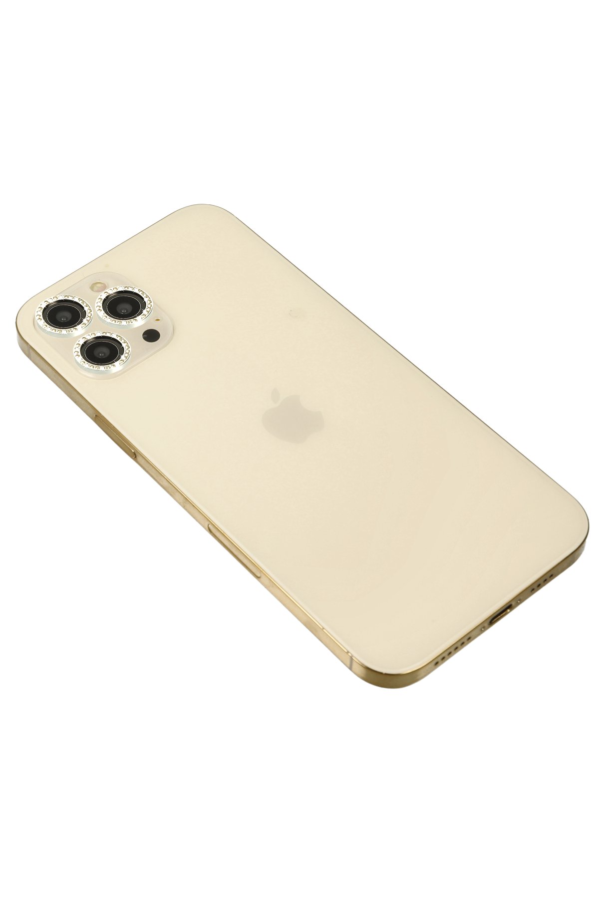  iPhone 12 Pro Max Diamond Kamera Lens - Gümüş